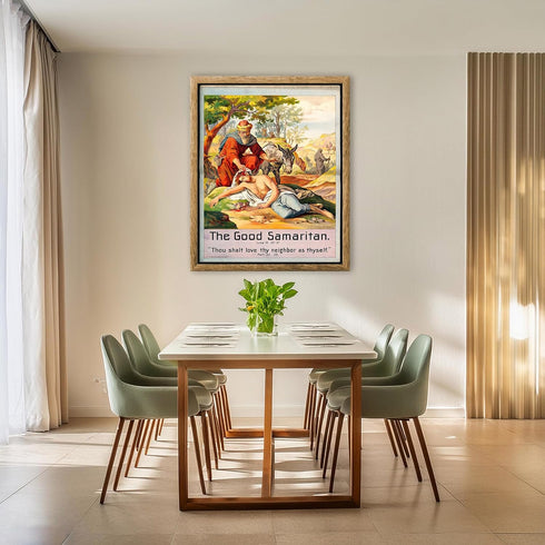 Posterizer 1 pcs-The good Samaritan poster-Religious Posters-Gifts for Christians -Decor for Church, Sunday School Classroom- unframed wall art...