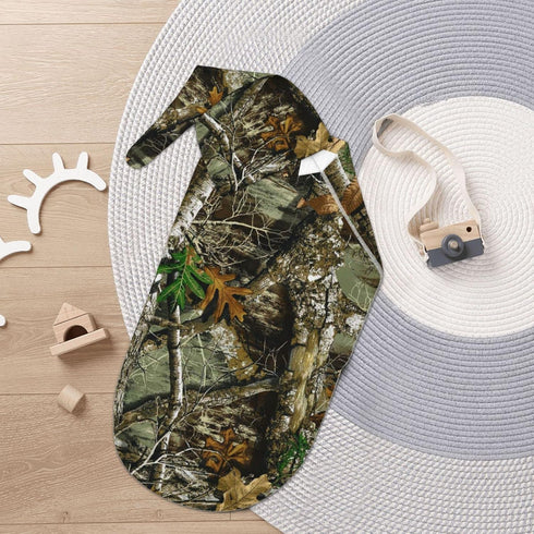 Autumn Hunting Tree Camo Baby Newborn Swaddle Blanket with Beanie Hat Set, 100% Cotton Receiving Blankets Sleep Sack for Boy & Girl Newborn Shower...