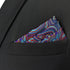 S&W SHLAX&WING Pocket Squares for Men Blue Colours Purple Fuchsia Floral...