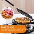 Bruntmor Stovetop Waffle Pan Set of 1 - Cast Iron Waffle Pan Maker for Pancakes, Puffs, and Waffles - Non-Electric Stovetop Griddle Panwaffle for ...