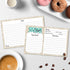 321Done Mason Jar Recipe Cards (Set of 50) Rustic 4x6 Double-Sided Premium Card Stock - Made in USA - Rustic Green and Tan, Large Notes From...