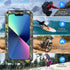 Mitywah Waterproof Case for iPhone 13, Heavy Duty Military Grade Protection Phone Case with Built-in Screen Protector, 360° Full Body Protection M...