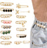 16Pcs Faux Fashion Pearl Brooch Sweater Shawl Clips Artificial Pearls Brooch Safety Pins Waist Pants Extender Cardigan Collar Brooch Clips Dresses...