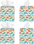 Tissue Box Holder Cute Dinosaurs Tissue Box Cover Square Leather Tissue Holder Organizer Portable Decorative Facial Paper Case for Home Office Bat...