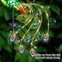 Glintoper Solar Garden Lights, 39 Inch Height Outdoor Metal Peacock Decorative Garden Stakes, Mothers Day Ideal Gifts, Waterproof Path Lights Lawn...