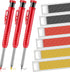 Outus Solid Carpenter Pencil for Construction and Refills with Built in Sharpener, Long Nosed Deep Hole Mechanical Pencil Marker Marking Tool for ...