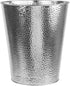 Home Basics Hammered Stainless Steel Bathroom Garbage Wastebasket bin 6 Liter, Chrome Finish...