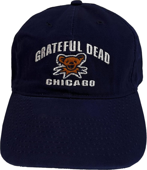 Grateful Dead Men's Standard Liquid Blue Chicago 95 Baseball Hat, Navy, One Size...