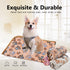 Pet Blanket Soft Fluffy Fleece Pet Mat Doggy Flannel Blanket Dog Cat Cute Paw Print Pet Blankets Pink Paw Medium(30''*20'')...
