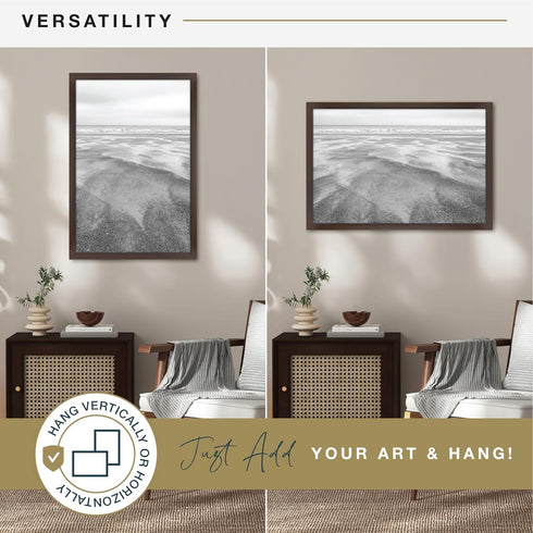 MCS Museum Poster Frame 16x24 Espresso Woodgrain, Vertical & Horizontal Wall Hanging Large Picture Frame for Photos, Posters & Art Prints (1-Pack)...