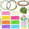 Syhood Rose Style Crowns Making Kit, 168 Pcs Parts, Make Your Own Flower Crown Wreath Headbands and Bracelets Craft Kit Hair Accessories Handmade ...