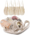 5 pack Cotton String Shopping Bags Reusable Washable Grocery Mesh Bags Organizer for Grocery Shopping Produce Net Bags with Longhandle for Fruit V...