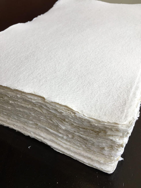 Khadi Paper from India- 6x8.25 Inch 140lb. Pack of 20 Sheets...