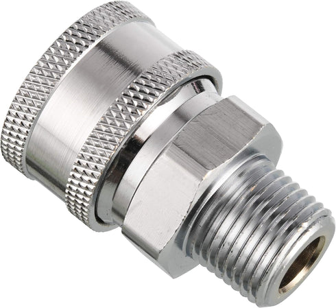 RIDGE WASHER Pressure Washer Adapter Set, 3/8 Inch Quick Connect to Male Thread Fitting, 5000PSI...
