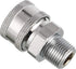 RIDGE WASHER Pressure Washer Adapter Set, 3/8 Inch Quick Connect to Male Thread Fitting, 5000PSI...