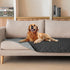 gogobunny 100% Double Sided Waterproof Dog Blanket Soft Pet Bed Cover Reversible Protect Furniture Couch Sofa Car for Puppy Large Dog Cat (Dark Ch...