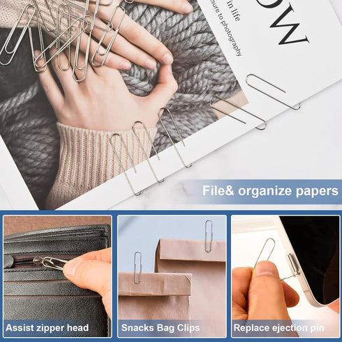 Jumbo Paper Clips,Large Paper Clips,320 Pcs Paper Clip Large,Extra Large Paper Clips for Paperwork,Home, School and Office Supplies....
