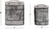 Deco 79 Metal Decorative Canisters Decorative Containers, Set of 2 Decorative Keepsake Boxes 8", 7"H, Silver...