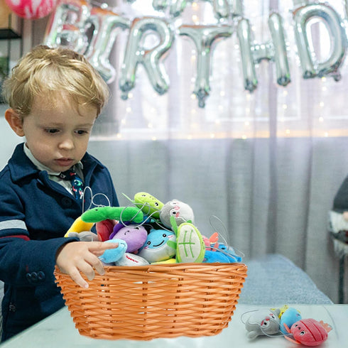 40 PCS Mini Ocean Animal Plush Toys Set Cute Small Sea Creatures Stuffed Toy Keychain for Party Favors Keychain Ornament for Goody Bag Easter Egg ...