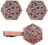 Stylish D&D D20 Cufflinks & Tie Clip Gift Set - Perfect RPG Gamer's Accessory Set...