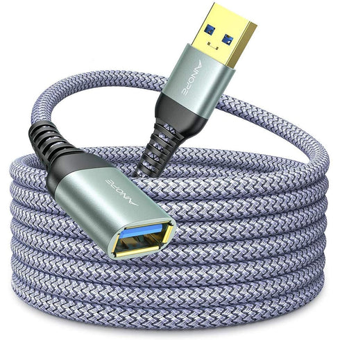 AINOPE 10FT USB Extension Cable,USB Extender,USB 3.0 Extension Cable, Male to Female Cord High Data Transfer Compatible with Webcam,USB Keyboard,F...