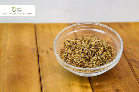 Organic Way Premium Grade Tulsi/Holy Basil (Krishna) Cut & Sifted (Ocimum tenuiflorum) - Herbal Tea | USDA & Kosher Certified | Raw, Vegan, Non GM...