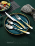 Xideman® Premium 6 Piece Silver Gold Dinner Spoon with Hammered, 18/10 Stainless Steel Fine Soup Spoon, 7.95" Golden Tablespoons for Home, Kitchen...