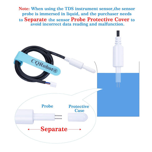TDS (Total Dissolved Solids) Meter Sensor Compatible with Raspberry Pi/Arduino Board. for Liquid Quality Analysis Teaching, Scientific Research, L...