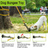 Dog Bungee Tug Toy, Dog Toy Hanging from Tree, Durable Interactive Dog Rope Toy with Chew Lure Toys, Outdoor Tether Tug of War for Small Medium La...