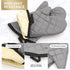 ARCLIBER Oven Mitts 1 Pair of Terry Cloth Lining - Heat Resistant Kitchen Gloves,Flame Oven Mitt Set,15 Inch...