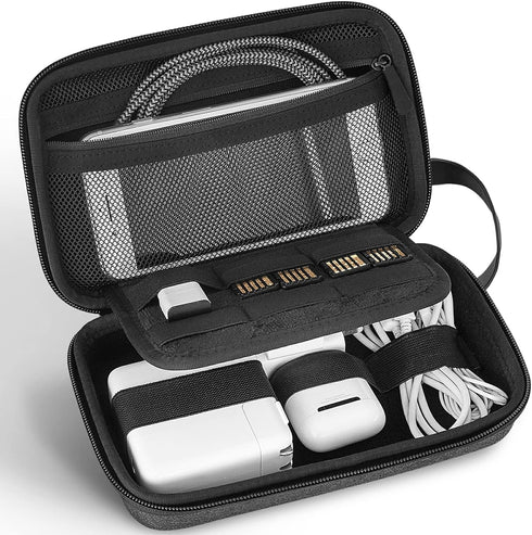 JETech Travel Accessories Organizer Case, Portable Electronic Pouch Gadget Bag for MacBook Power Adapter Chargers, Cables, Power Bank, Mouse, Styl...