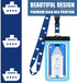 Cruise Lanyards Extra Large Waterproof Cell Phone Pouch Dry Case w/Touch Screen - for Screen Size up to 7” (iPhone 15 14 13 Max, Samsung Galaxy S2...