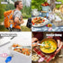 Folding Spoon And Fork Folding Fork Folding Spoon Foldable Fork And Spoon Set With Case Travel Forks Spoons For Camping Picnic 2PCS...