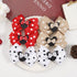3 Pairs Red White Mouse Ears Hair Bows Clips Hair Bow Cute Mice Ears Toddler Hair Accessories for Women Girls for Birthday Party Favor Halloween C...