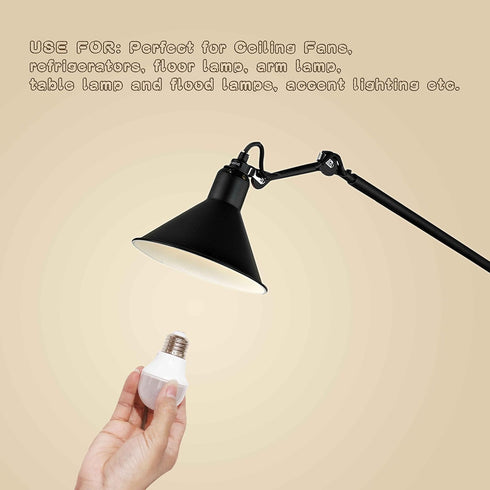 40W Equivalent Light Bulb,4W Led Bulbs 5000K Daylight,A15 LED Lights E26 base,Ceiling Fan Light Bulb,120V 40w Appliance Bulb,Non-Dimmable,6 Pack...