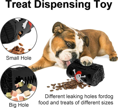 LapDog New Pirate Treasure Chest Interactive Dog Toys, Fun Puzzle Toys for Small, Medium, Large Dogs, Dog Chew Toys for Teething, Training, Dog En...