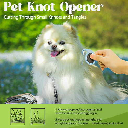 3 PCS Deshedding Dog Brush Grooming Kit for Pet Dogs Cats Poodle Dematting Comb for Removing Tangles and Knots Slicker Cat Matted Fur Cutter Pet H...