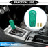 Gear Shifter Knob Kit, 10cm Faux Crystal Stick Shifter Lever Knob Universal for Automatic and Manual Vehicles Durable Acrylic Cyan-Blue with 2 Ada...