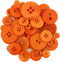 Buttons Galore Hand Dyed Buttons, 5.5-Ounce, Outrageous Orange...
