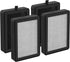 4 Pack LV-H128 Replacement Filter Compatible with LEVOIT LV-H128 / PUURVSAS (HM669A) / ROVACS (RV60) Air Purifiers, 3-in-1 HEPA, Activated Carbon ...