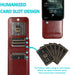 iPhone 13 Wallet Case with Credit Card Holder for Women Men PU Leather Wallet Case for iPhone 13 Case 6.1 inch (Sepia Brown)...