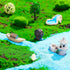 3Pcs Garden Miniature Accessories, Garden Kit, Garden Animals, Resin Miniature Figurines Dollhouse Accessories Micro Landscape Ornaments for DIY K...