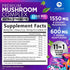 Mushroom Supplement Powder - 11 in 1 Complex Nootropic & Adaptogens Blend, Organic Mushroom Powder, Lions Mane, Cordyceps, Reishi, Chaga, Turkey T...