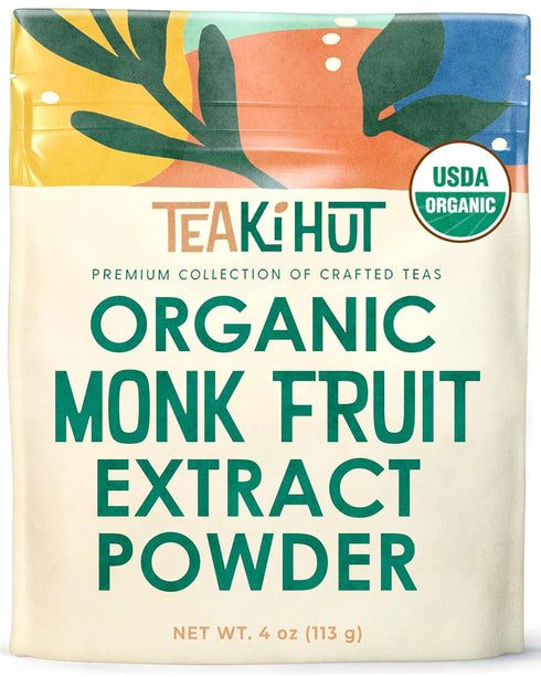 Organic Pure Monk Fruit Sweetener, No Erythritol 4oz, 100% Monk Fruit Extract Organic Powder for Keto and Paleo Diet, No Aftertaste, Zero Calories...