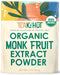 Organic Pure Monk Fruit Sweetener, No Erythritol 4oz, 100% Monk Fruit Extract Organic Powder for Keto and Paleo Diet, No Aftertaste, Zero Calories...