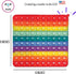 100 Pop It Fidget Toy Rainbow Hundreds Chart for Kids -Counting Toys - Popits for Kids - Count to 100 Numbers - 1st Grade Classroom Must Haves- Bu...