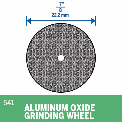 Dremel 541 7/8 In. x 1/8 In. Aluminum Oxide Grinding Wheel,Gray...