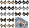 8 Pairs Cute Metal Bows Buttons, Pants Waist Tightener, Detachable Adjustable Bow Jean Buttons, Pant Waist Tightener Adjuster Waist Smaller for Me...