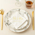 Crisky Napkins Mr and Mrs Gold Cocktail Beverage Dessert for Wedding Shower Engagement Party Decorations, Cake Table Decor Supplies. 100 Pcs, 3-Pl...