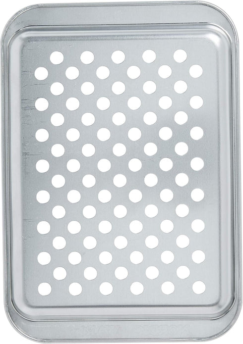Nordic Ware Naturals Compact Crisping Tray - Natural Uncoated Aluminum, Toaster Oven and Broiler Safe...